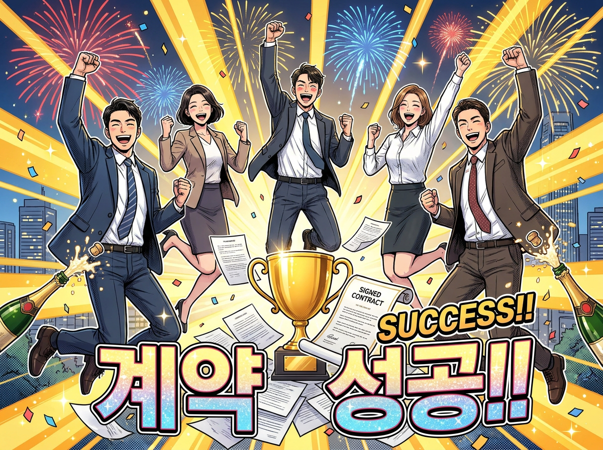 계약 성공 축하